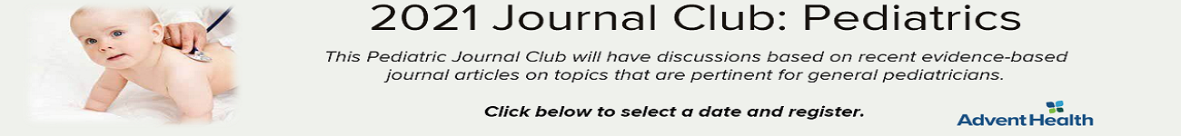 2021 Journal Club: Pediatrics Banner